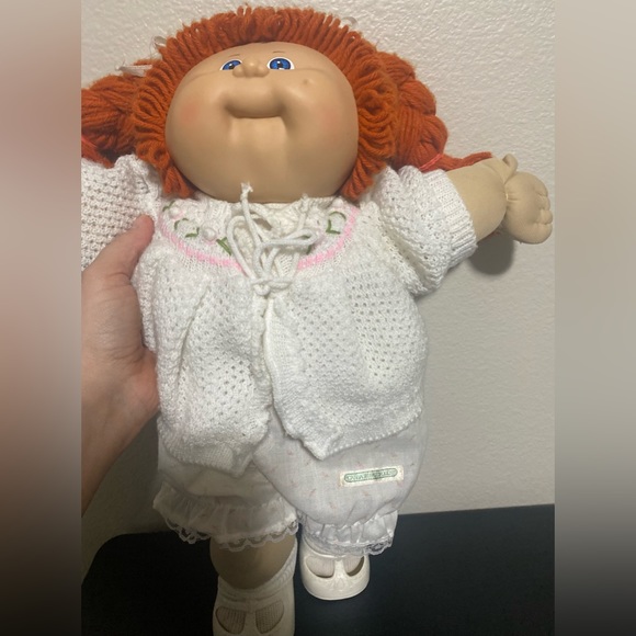 Rare Silk Tag Vintage Red Headed Cabbage Patch doll w/ cabbage patch clothes1985 - Picture 4 of 11